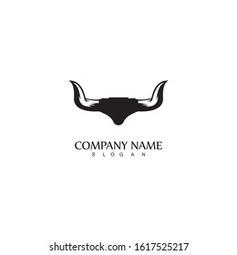Bull horn logo and symbol template icons app
