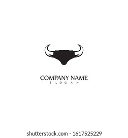 Bull horn logo and symbol template icons app