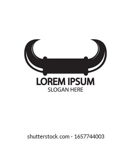 Bull horn logo and symbol template icons app