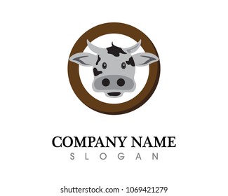 Bull horn logo and symbols template icons app

