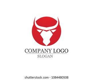 Bull horn logo and symbols template icons app
