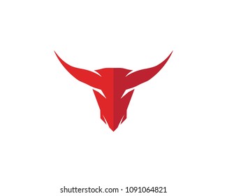 Bull horn logo and symbols template icons
