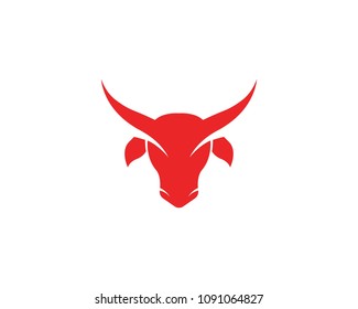 Bull horn logo and symbols template icons
