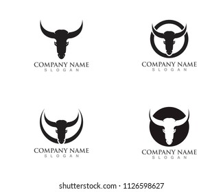Bull horn logo and symbols template icons app
