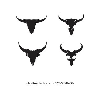 Bull horn logo and symbols template icons app
