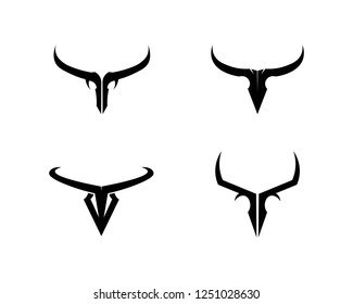 Bull horn logo and symbols template icons app
