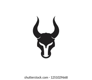 Bull horn logo and symbols template icons app
