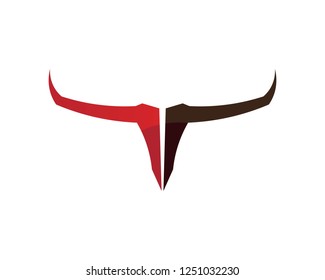 Bull Horn Logo Symbols Template Icons Stock Vector (Royalty Free ...