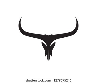 Bull horn logo and symbols template icons app
