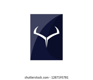 Bull horn logo and symbols template icons app
