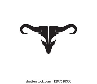 Bull horn logo and symbols template icons app
