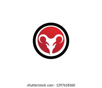 Bull horn logo and symbols template icons app
