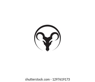 Bull horn logo and symbols template icons app
