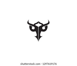 Bull horn logo and symbols template icons app
