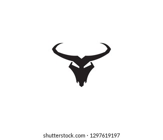 Bull horn logo and symbols template icons app
