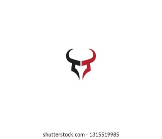 Bull horn logo and symbols template icons app
