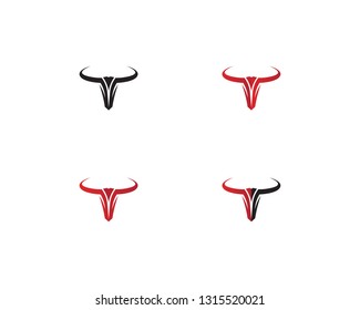 Bull horn logo and symbols template icons app
