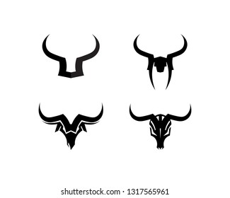 Bull horn logo and symbols template icons app
