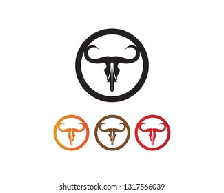 Bull horn logo and symbols template icons app
