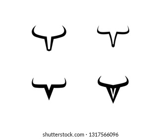 Bull horn logo and symbols template icons app
