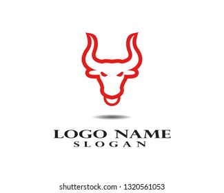 Bull horn logo and symbols template icons app