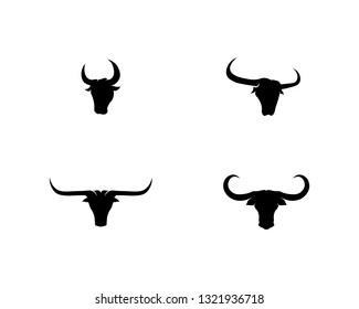 Bull horn logo and symbols template icons app
