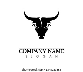 Bull horn logo and symbols template icons app
