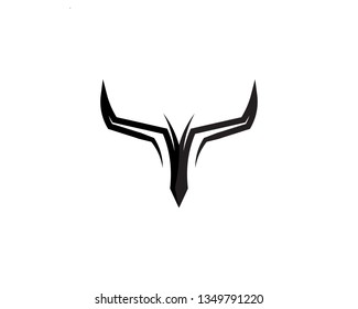 Bull horn logo and symbols template icons app
