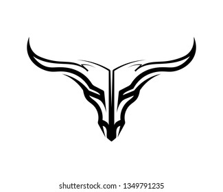 Bull horn logo and symbols template icons app
