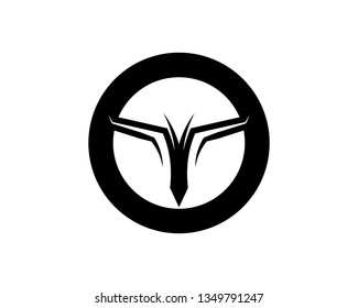 Bull horn logo and symbols template icons app
