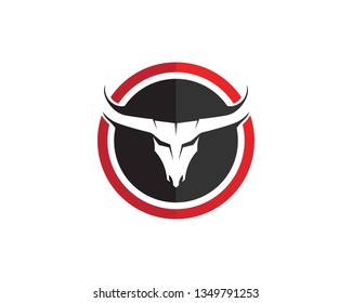 Bull horn logo and symbols template icons app
