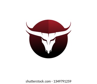 Bull horn logo and symbols template icons app
