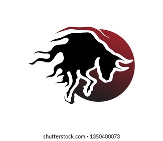 Bull horn logo and symbols template icons app
