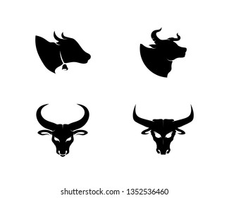 Bull horn logo and symbols template icons app
