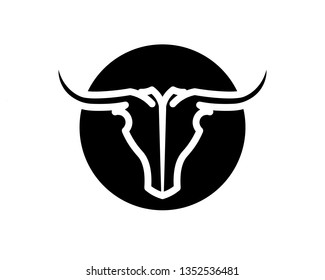 Bull horn logo and symbols template icons app
