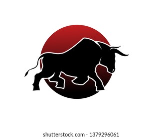 Bull horn logo and symbols template icons app
