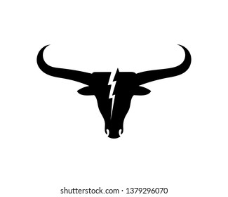 Bull horn logo and symbols template icons app
