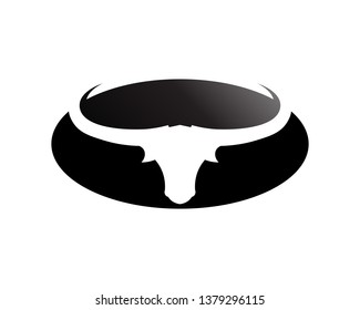 Bull horn logo and symbols template icons app
