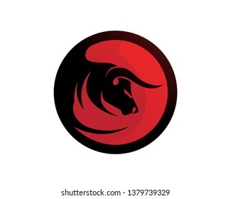 Bull horn logo and symbols template icons app
