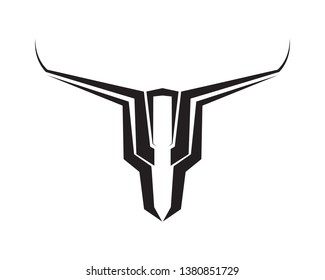 Bull horn logo and symbols template icons app
