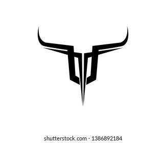 Bull horn logo and symbols template icons app
