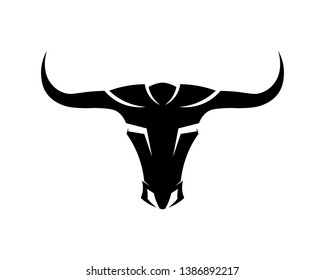 Bull horn logo and symbols template icons app
