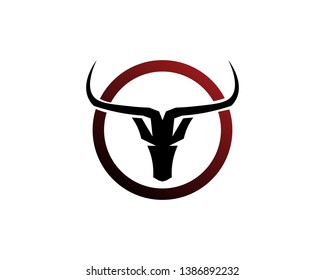 Bull horn logo and symbols template icons app
