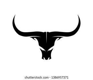 Bull horn logo and symbols template icons app
