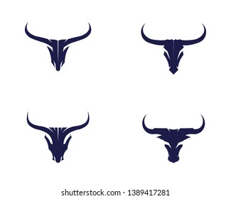 Bull horn logo and symbols template icons app

