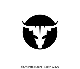 Bull horn logo and symbols template icons app
