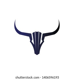 Bull horn logo and symbols template icons app
