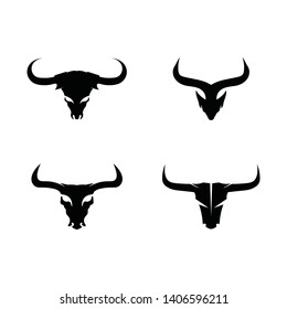 Bull horn logo and symbols template icons app
