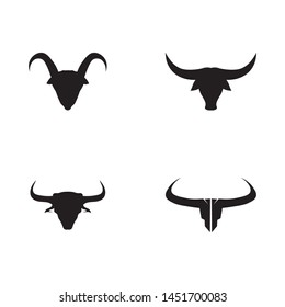 Bull horn logo and symbols template icons app
