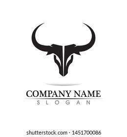 Bull horn logo and symbols template icons app
